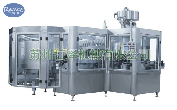 3,000 bottles / h red bottle filling and capping three in one unit
